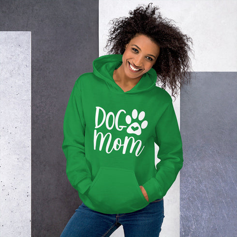 Women's Dog Mom Letter Print Hoodie - ROUTINE FASHION